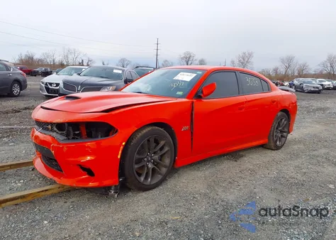 2020 Dodge Charger Scat Pack Rwd из США, поврежденный, VIN 2C3CDXGJ7LH247951